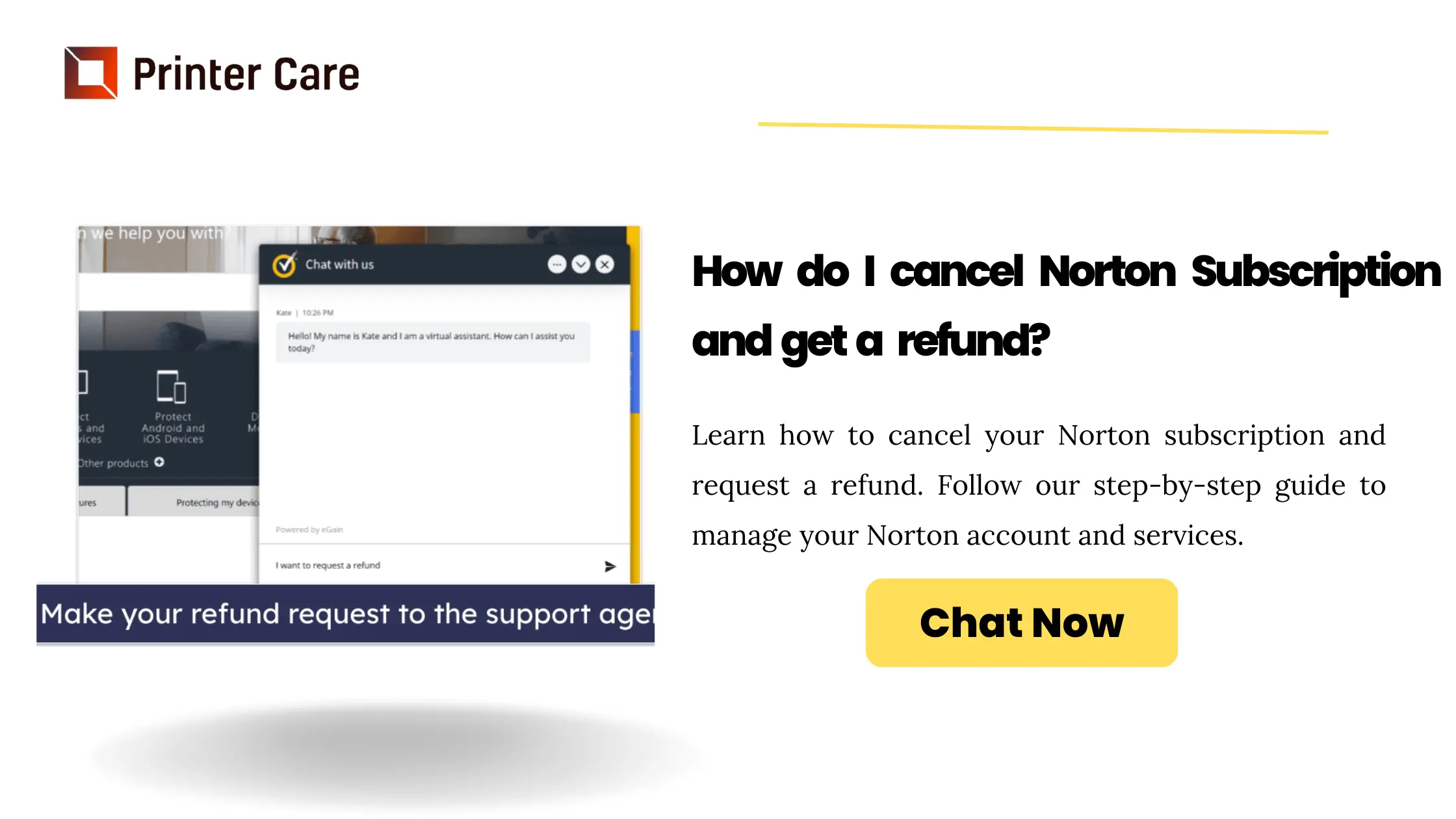 How do I cancel Norton Subscription and get a refund