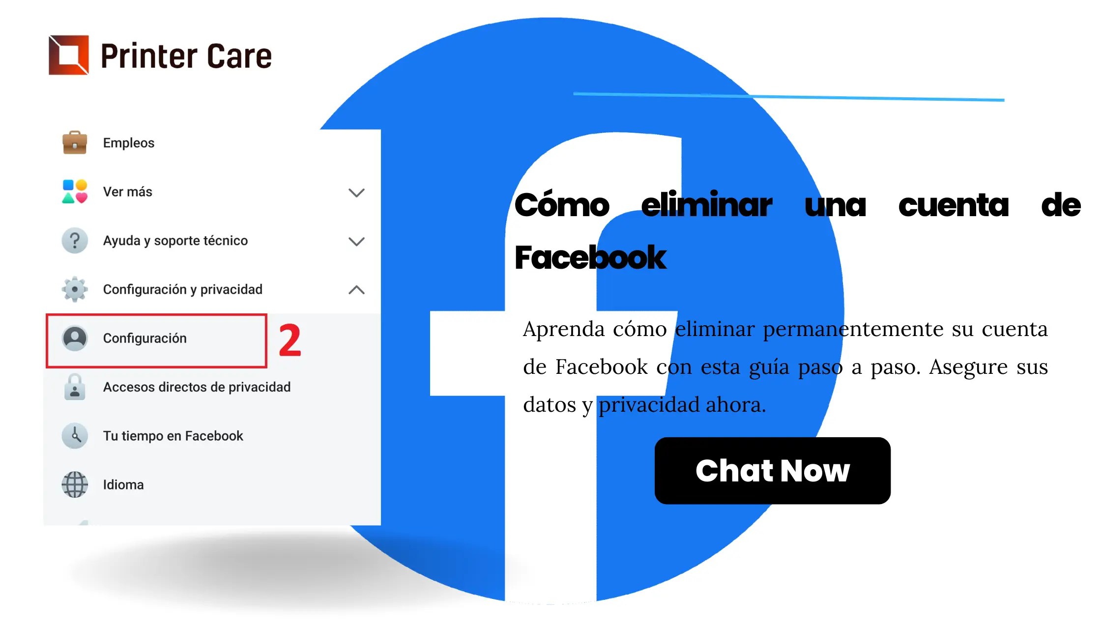 Cómo eliminar una cuenta de Facebook